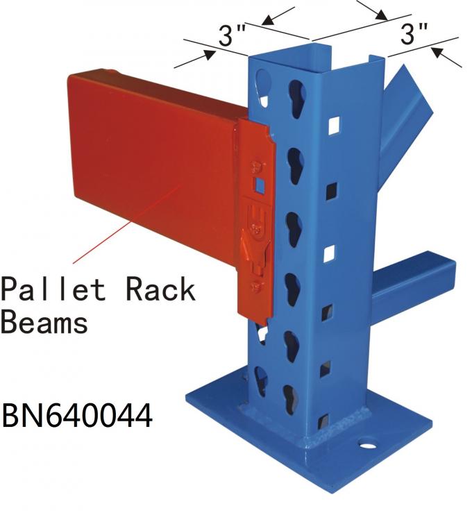 BN640034 Industrial Pallet Racks Heavy Duty Warehouse Shelving 2 Inch Adjustable Beam